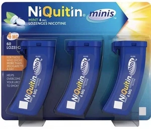 NiQuitin minis Lozenges 4mg Mint of 60 BuY More 1 2 3 6 12 18 24 (Exp 04-2026) - Picture 1 of 7