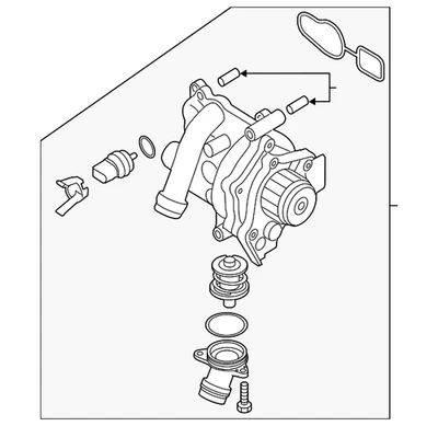 Conjunto de bomba de agua original Volkswagen 06J-121-026-BH Foto 1 de 2