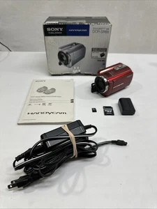 RED Sony Handycam DCR-SR68 80GB Video Digital Camcorder Tested Working - Picture 1 of 13