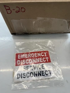 Emergency Disconnect Service Disconnect Sticker Decal Electrician 4.5"- - Picture 1 of 3