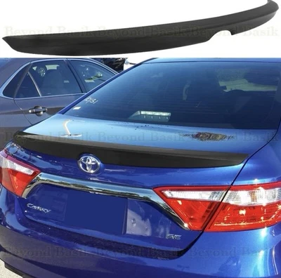 Para Toyota Camry 2015 2016 2017 negro mate estilo fábrica alerón labial cola ala Foto 1 de 3