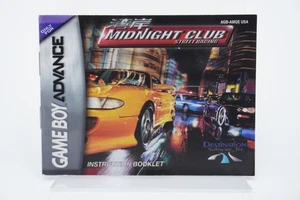 Midnight Club Street Racing GameBoy Advance GBA solo manual de instrucciones - Imagen 1 de 1