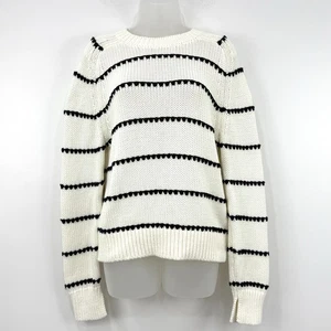 Madewell Pullover Damen M Streifen Neu mit Etikett Maritim Academia Preppy Chunky - Bild 1 von 12