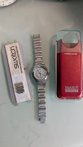 Swatch Irony Automatikwerk Edelstahlgehäuse & seltenes Sportarmband 1998 - Bild 1 von 6