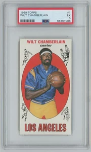 1969-70 Topps Wilt Chamberlain PSA 5 Los Angeles Lakers #1 C29 - Bild 1 von 2