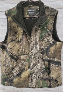 REALTREE COLLECTION STEELTON WORKWEAR Herren Large Camouflage Sherpa Canvas Weste Neu  - Bild 1 von 13