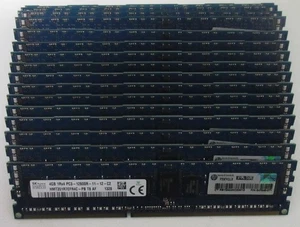 16x SK hynix 4GB ECC PC3 1Rx4 12800R-11-12-C2 64GB Total HMT351R7EFR4C-PB - Picture 1 of 3