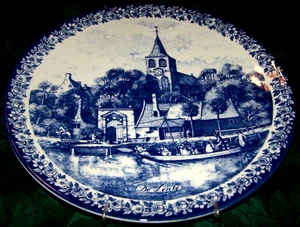 Wunderschönes 11,5" Ladegerät/Platte Delfter Blau Keramik De Lente - Bild 1 von 2