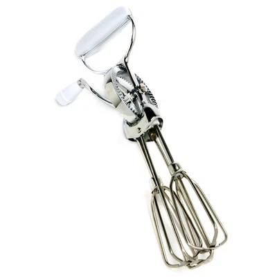 Norpro Egg Beater Classic Hand Crank Style, 12-Inch Stainless Steel Mixer — 第 1/4 张图片