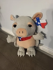 Texas Armadillo Bean Bag Plush Souvenir Stuffed Animal Souvies NWT - Picture 1 of 8