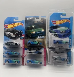 Hot Wheels FALKEN LOT OF 8 RARE SUPRA Civic Type R RX-7 AE86 Diecast 1/64 - Picture 1 of 10