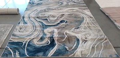 Alfombra Mancha Trasera BEIGE/AZUL 8'-0" X 10'-0", Precio Reducido 1172782042 MDW553B-8 Foto 1 de 4