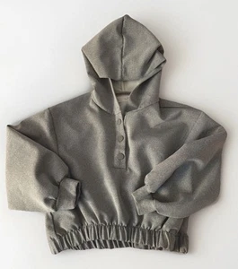 Zara Hoodie Top Gray Girls Size 6 - Picture 1 of 3