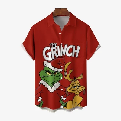 Camisa manga curta estampas de Natal personagem desenho animado 2411009846 - Imagem 1 de 2