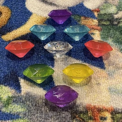 Sonic The Hedgehog Chaos Emerald Figure Accessory Lot Of 9 Jakks Pacific - Image 1 of 4