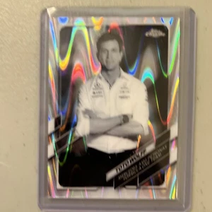 2021 Topps Chrome Formula 1 F1 Toto Wolff B&W RayWave Refractor #81 - Picture 1 of 2