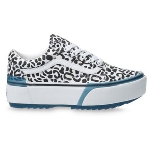 vans leopard slip on platform