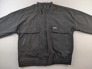 Vintage Oleg Cassini ungefütterte Jacke Herren M schwarz Full Zip Logo Classic Outdoor - Bild 1 von 10