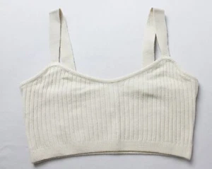 Spiritual Gangster Women's Ribbed Sofia Luxe Bralette Tank EJ3 Birch Small NWT - Picture 1 of 3