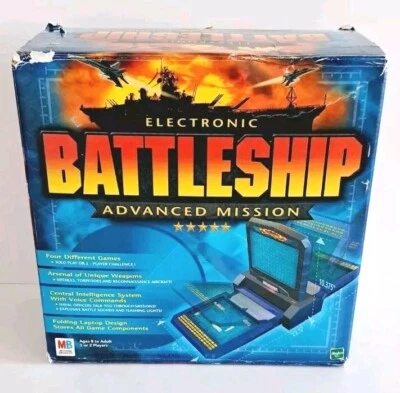  Electronic Battleship Advanced Mission Milton Bradley 2000 Tested - Image 1 of 4