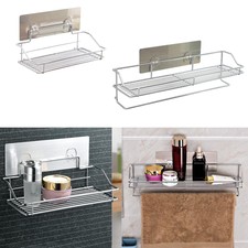 Stainless Steel Shower Shelf Bathroom Bath Rack Storage Holder Organizer