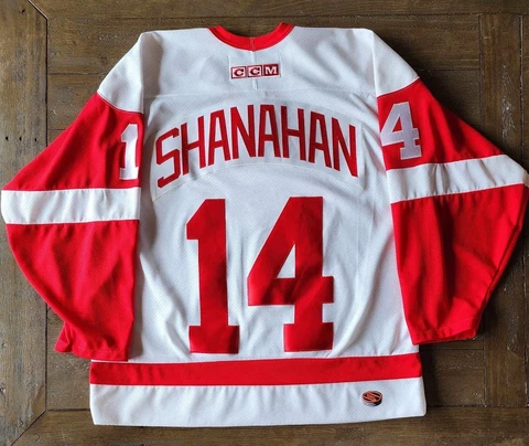 Vintage CCM Detroit Red Wings Brendan Shanahan #14 Official NHL Jersey Adult L Cover