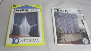 McCall's Crafts 2861 Booklet Simplicity House 118 10 Fensterbehandlungen auf Karten - Bild 1 von 9