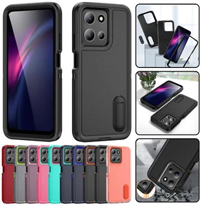 Funda de teléfono 3 en 1 de alta resistencia con soporte para Moto G Play/Power 5G 2025/G 5G 2025 - Imagen 1 de 98