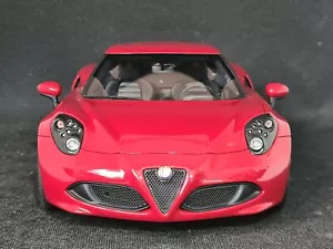 Alfa Romeo 4C Red TOP MARQUES 1/18 No Autoart Minichamps Kyosho Norev Otto Spark - Imagen 1 de 23