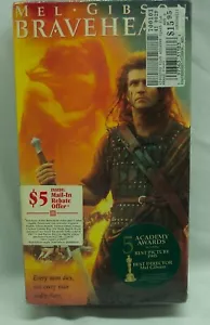 BRAVEHEART VHS VIDEO NEW IN SHRINKWRAP 1995 Mel GIbson - Imagen 1 de 3