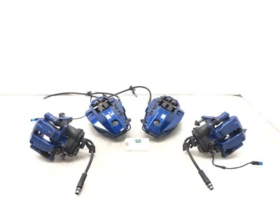 BMW X3M F97 X4M F98 2020-2024 JUEGO DE PINZAS DE FRENO DELANTERAS Y TRASERAS AZUL OEM #NOTA Foto 1 de 4