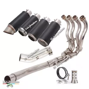 Silenciador de tubo delantero sistema de escape para Suzuki GSXR750 GSXR600 2011-2023 - Imagen 1 de 12