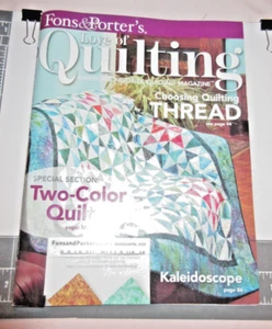 VTG.  2008 FONS & PORTER'S Love of Quilting Magazine*PATTERNS-Pgs.113. Good-FS - Picture 1 of 11