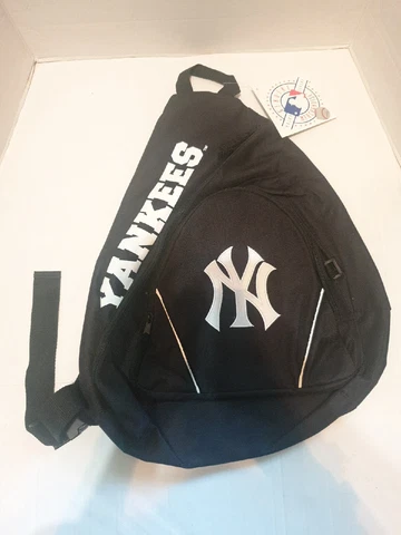 Officially Licensed MLB New York Yankees Sling Backpack, Carry On Luggage Black Cover