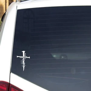 Cross with Nails Sticker Cars Trucks Vans Walls Laptop( 5.5 x 3.5)   - Bild 1 von 2