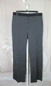 New Womens Access NWT Axcess Liz Claiborne Black pinstripe dress pants size 10 - Picture 1 of 6