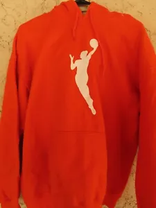 Fanatics label Orange WNBA Primary Logo Pullover Hoodie oversize L NWOT - Picture 1 of 4
