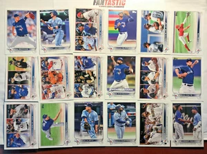 2022 Topps Series 1 TORONTO BLUE JAYS Base Card Team Set of 18 Cards (inc LL etc - Picture 1 of 1