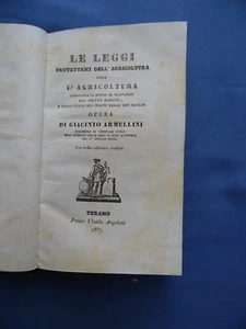 ARMELLINI-LEGGI PROTETTRICI AGRICOLTURA-DIRITTO ROMANO-LEGGI REGNO DUE SICILIE - Picture 1 of 4