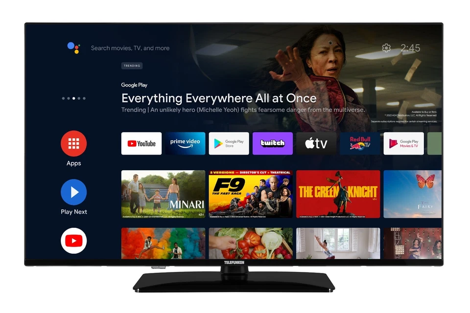 Telefunken Android Smart TV 50 Zoll Fernseher 4K UHD Dolby Vision HDR / Atmos - Bild 1 von 4