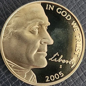 2005 S (Bison) Jefferson Nickel (Proof) : Comb. Shipping - Picture 1 of 4