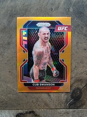 2022 Panini Prizm UFC CUB SWANSON Card No 141 ORANGE PRIZM #20/99 - Image 1 of 2