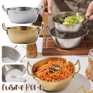 2pcs Cuisine Bowl Durable Salad Bowls Household Double Ear Instant Noodle Bowl - Picture 1 of 21