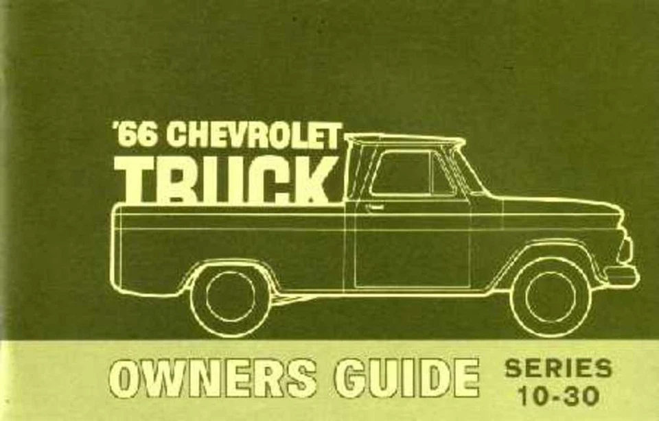 Chevrolet Truck 1966 manual del propietario guía del usuario libro de referencia operador fusibles OEM Foto 1 de 1