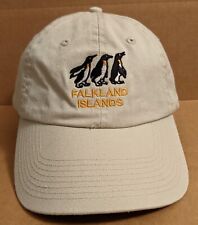 Falkland Islands Penguins Khaki Tan Baseball Hat Cap Adjustable Belt 100% Cotton