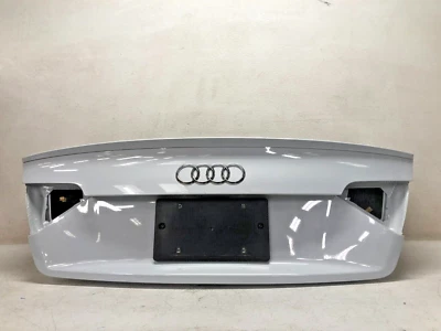 10-17 AUDI A5 QUATTRO S5 REAR TRUNK DECK LID PANEL COVER WHITE ASSY, OEM LOT3278 - Image 1 of 4
