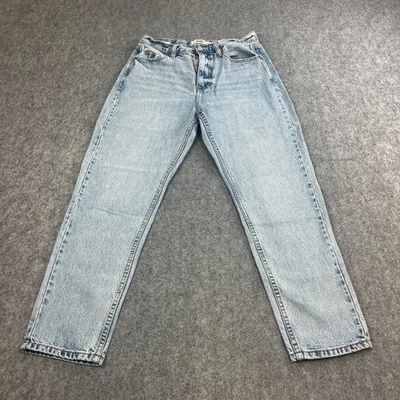 Diesel Mom Womens Jeans Tapered Barrel UK10 Light Wash Blue High Waist - Image 1 of 4