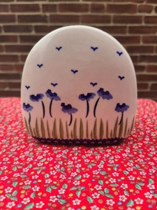 Blaue Rose polnische Keramik - rot rot rot Gänseblümchen Servietten Halter - 5" x 5" - Keramik - Bild 1 von 7