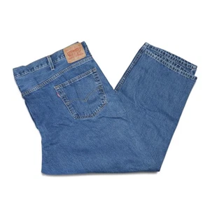 Levis 550 Stonewashed Denim Jeans Men's Size 48x30 Relaxed Fit Tapered Leg EUC - Picture 1 of 11