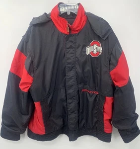VNTG  Ohio State Buckeyes Nike Team Parka Embroidered Double Sided  Mens XL 90s - Picture 1 of 19